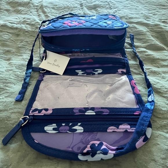 Vera Bradley Blue and Pink Floral Quilted Bag - Picture 3 of 3